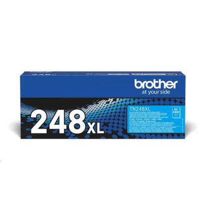 Brother TN-248XLC, originálny toner, azúrový, 2300 strán, XL