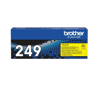 Brother TN-249Y, originálny toner, žltý, 4000 strán, XXL