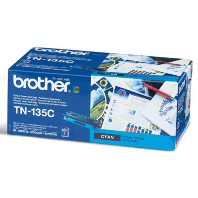 Brother TN-135C, originálny toner, azúrový, 4000 strán