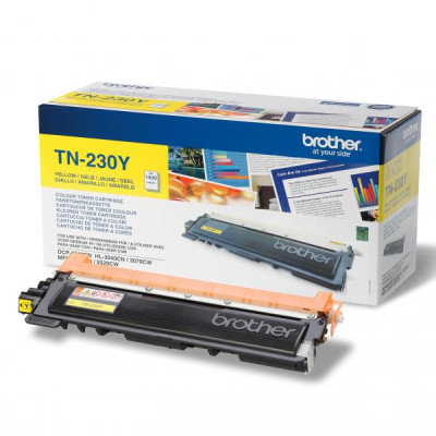 Brother TN-230Y, originálny toner, žltý