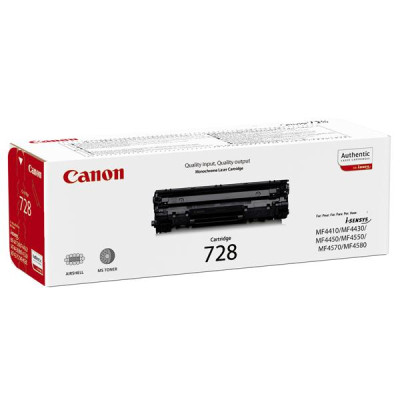 Canon CRG-728Bk (3500B002), originálny toner, čierny, 2100 strán