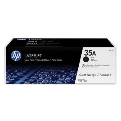 HP CB435AD (35A), originálny toner, čierny, 2-pack