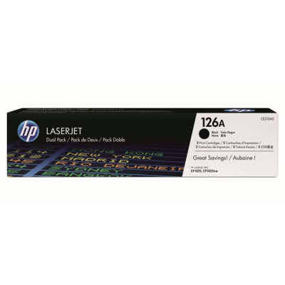 HP CE310AD (126A), originálny toner, čierny, 2 × 1200 strán, 2-pack