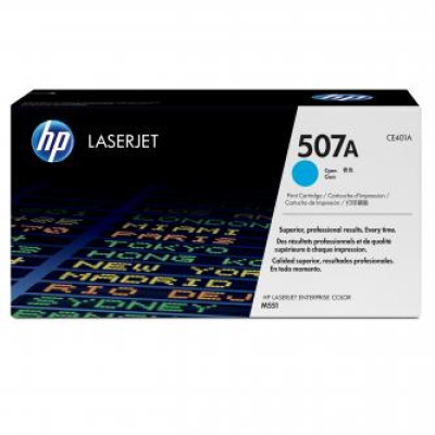 HP CE401A (507A), originálny toner, azúrový