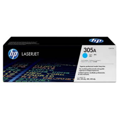 HP CE411A (305A), originálny toner, azúrový, 2600 strán