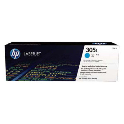 HP CE411L (305L), originálny toner, azúrový, 1400 strán