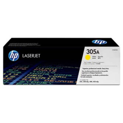 HP CE412A (305A), originálny toner, žltý, 2600 strán