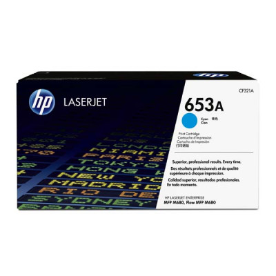 HP CF321A (653A), originálny toner, azúrový