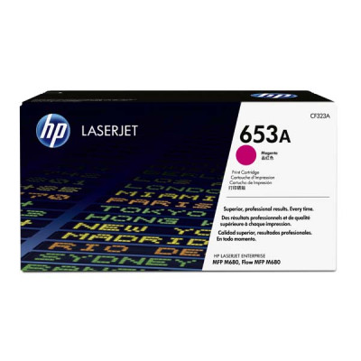 HP CF323A (653A), originálny toner, purpurový