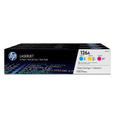 HP CF341A (126A), originálny toner, CMY, 3-pack