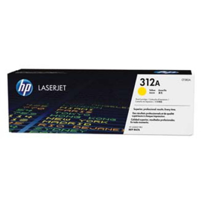 HP CF382A (312A), originálny toner, žltý, 2700 strán