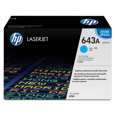 HP Q5951A (643A), originálny toner, azúrový