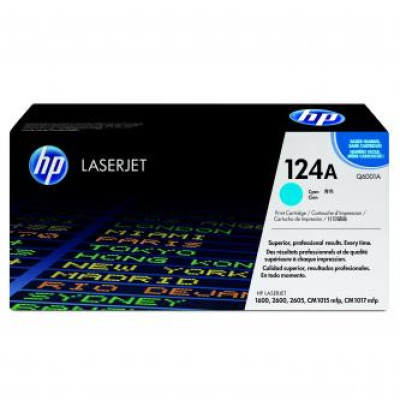 HP Q6001A (124A), originálny toner, azúrový