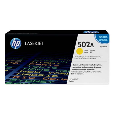 HP Q6472A (502A), originálny toner, žltý