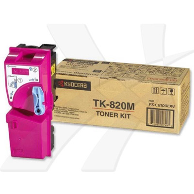 Kyocera TK-820M, originálny toner, purpurový