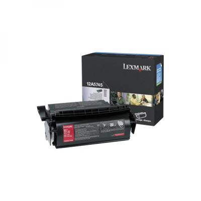 Lexmark 12A5745, originálny toner, čierny