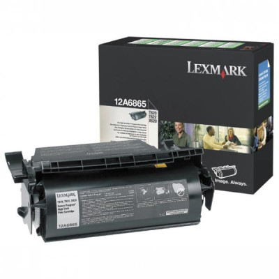 Lexmark 12A6865, originálny toner, čierny