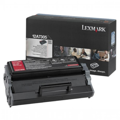 Lexmark 12A7305, originálny toner, čierny