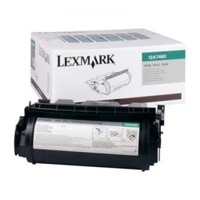 Lexmark 12A7460, originálny toner, čierny