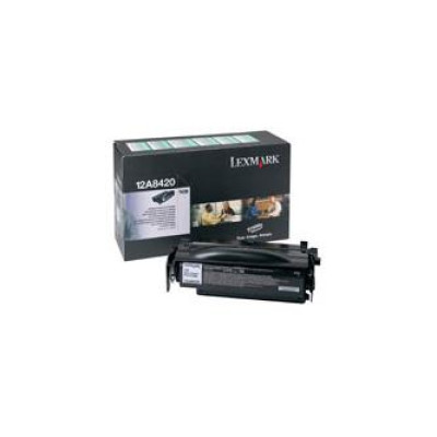 Lexmark 12A8420, originálny toner, čierny