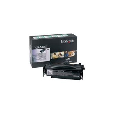 Lexmark 12A8425, originálny toner, čierny