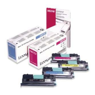 Lexmark 1361752, originálny toner, azúrový