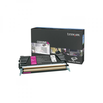 Lexmark C5202MS, originálny toner, purpurový