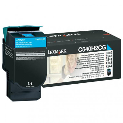 Lexmark C540H2CG, originálny toner, azúrový