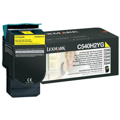 Lexmark C540H2YG, originálny toner, žltý