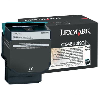 Lexmark C546U2KG, originálny toner, čierny, 8000 strán