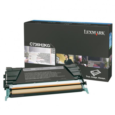 Lexmark C736H2KG, originálny toner, čierny