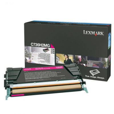 Lexmark C736H2MG, originálny toner, purpurový