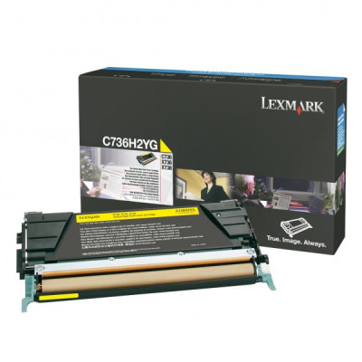 Lexmark C736H2YG, originálny toner, žltý