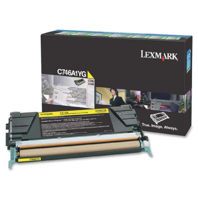 Lexmark C746A1YG, originálny toner, žltý