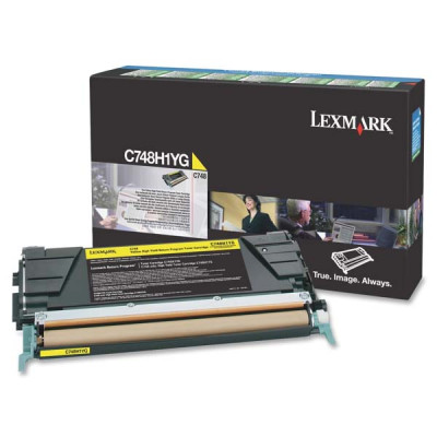 Lexmark C748H1YG, originálny toner, žltý