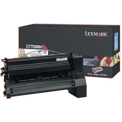 Lexmark C7702MH, originálny toner, purpurový