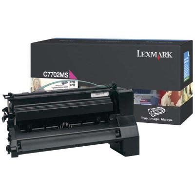 Lexmark C7702MS, originálny toner, purpurový