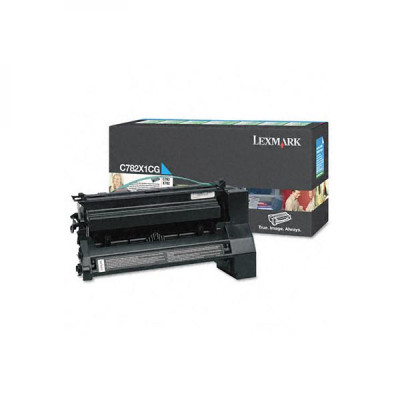 Lexmark C782X1CG, originálny toner, azúrový