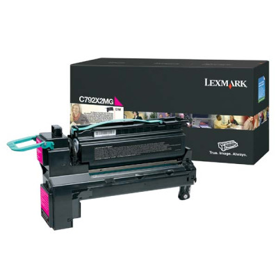 Lexmark C792X2MG, originálny toner, purpurový