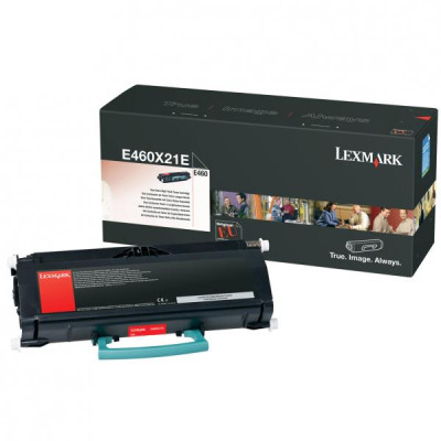 Lexmark E460X21E, originálny toner, čierny