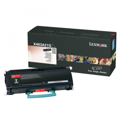 Lexmark X463A21G, originálny toner, čierny