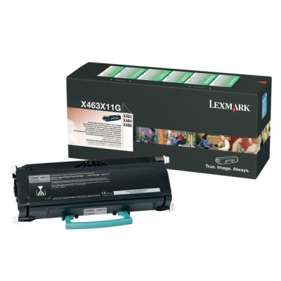 Lexmark X463X11G (X463X21G, X463X31G), originálny toner, čierny