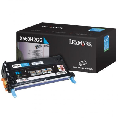 Lexmark X560H2CG, originálny toner, azúrový