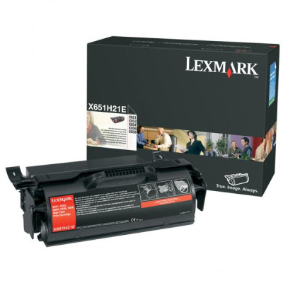 Lexmark X651H21E, originálny toner, čierny