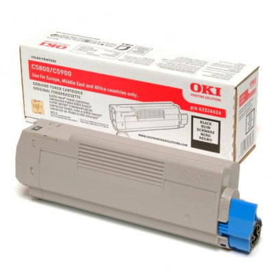 Oki C5800 (43324424), originálny toner, čierny