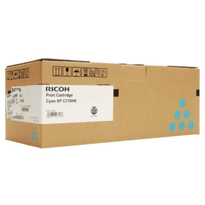 Ricoh 406480 (407637), originálny toner, azúrový