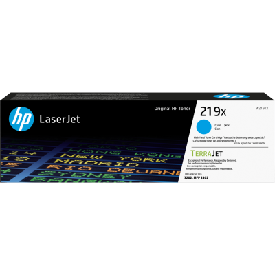 HP W2191X (219X), originálny toner, azúrový, 2500 strán